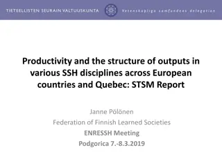 Insights into SSH Disciplines in European Countries and Quebec