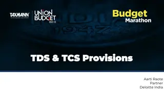 New TDS & TCS Provisions: Updates on Tax Deduction and Collection