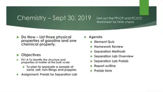 Chemistry Lab: Separation Methods and Strategies