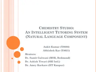 Intelligent Chemistry Tutoring System with Natural Language Component