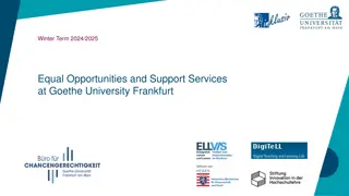 Support Services and Opportunities at Goethe University Frankfurt