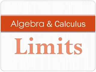 Limits in Algebra and Calculus