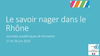 Formation et Réflexions sur le Savoir Nager dans le Rhône