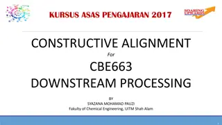 Constructive Alignment for Downstream Processing Course Assessment
