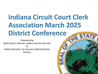 Key Players in Indiana Election Administration and Regulation