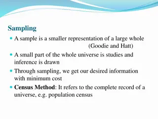 Sampling Methods for Research Studies