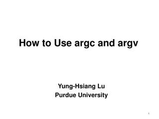 Using argc and argv in C Programming
