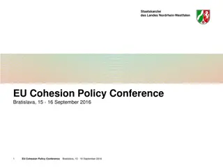 EU Cohesion Policy Conference Bratislava - Facts, Figures & Challenges