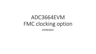 Clocking Options for ADC3664EVM via FMC Connector