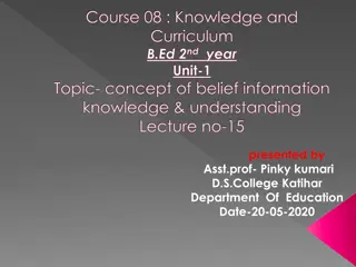 Concept of Knowledge in Education