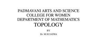 Topology in Department of Mathematics at Padmavani Arts and Science College for Women