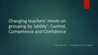 Changing Teachers' Minds on Grouping by Ability: Control, Competence, Confidence