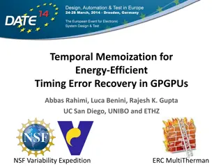 Energy-Efficient Timing Error Recovery in GPGPUs