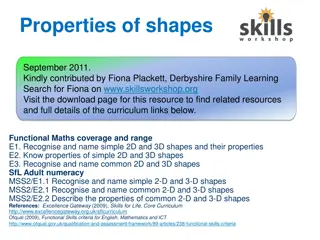 Shapes and Their Properties