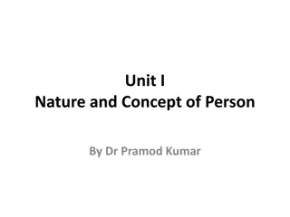 Nature and Concept of Person in Law