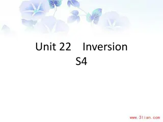 Inversion in English: Examples and Usag