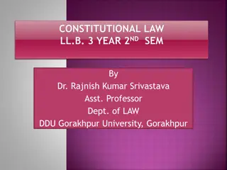 Constitutional Law LL.B. 3 Year 2nd Semester Overview