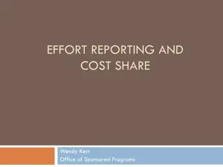 Effort Reporting and Cost Sharing at the University of Idaho