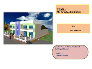 Site Analysis for Mixte Apartment Building in Gisenyi