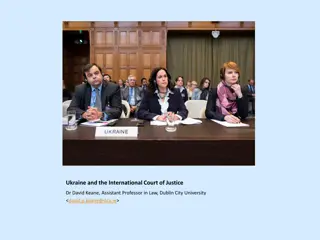 Ukraine and the International Court of Justice