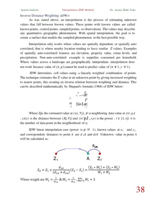 Spatial Interpolation with IDW Method