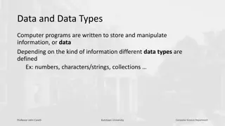 Data Types in Computer Programming