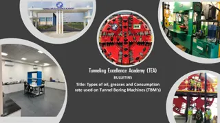 Types of Oil, Greases, and Consumption Rates for Tunnel Boring Machines