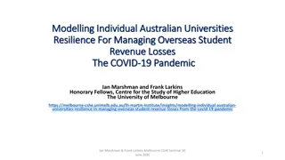Managing Overseas Student Revenue Losses: Australian Universities Resilience Study