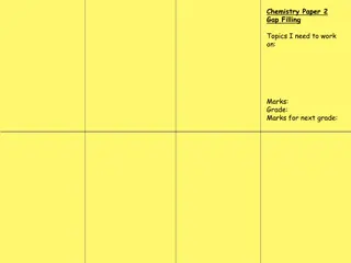 Chemistry Paper 2 Gap Filling: Key Concepts and Examples
