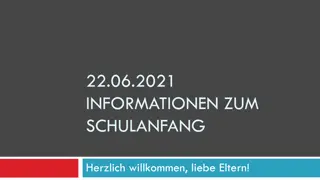 Detailed Information for School Start 2021 - Important Dates and Class Details