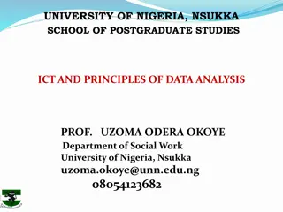 Advanced Data Analysis in Education | University of Nigeria Nsukka