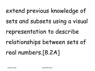 Visual Representation of Relationships Between Real Numbers in Sets