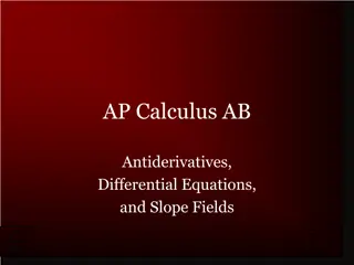 AP Calculus AB: Antiderivatives, Differential Equations, and Slope Fields