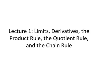 Limits and Derivatives in Calculus