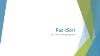 Radix Sort - A Non-Comparison Based Sorting Algorithm