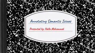 Annotating Semantic Issues in Translation Analysis