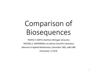 Comparison of Biosequences: Homology, Distance Measures, and Similarity