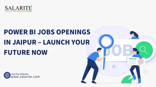Power BI jobs Openings in Jaipur – Launch Your Future Now