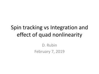 Spin Tracking, Integration, and Effects of Quadrupole Nonlinearity