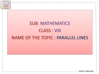Parallel Lines and Transversals in Geometry