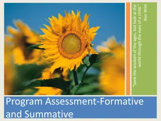 Program Assessment for Effective Education