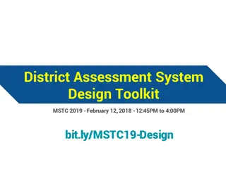 Toolkit for District Assessment System Design Workshop