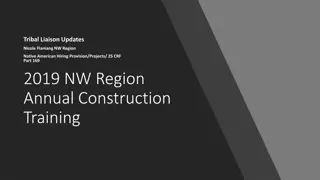 Wisconsin Tribal Liaison Updates and Construction Projects Overview