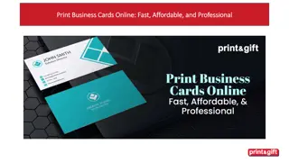 Print Business Cards Online Fast, Affordable, and Professional