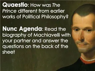 Exploring Machiavelli's Influence on Political Philosophy