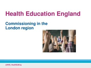 Health Education England Commissioning in London Region for Mental Health Portfolio and EMHPs