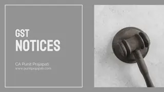 GST Notices and Show Cause Procedures