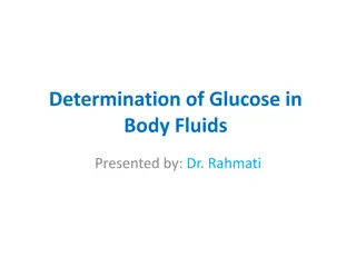 Determination of Glucose in Body Fluids by Dr. Rahmati