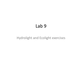 Hydrolight and Ecolight Exercises for Marine Science Study