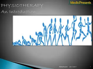 History and Role of Physiotherapy